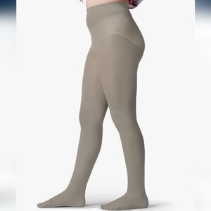 Silky Toes Opaque Microfiber Tights 2 Pairs Light Gray Girls 14-16